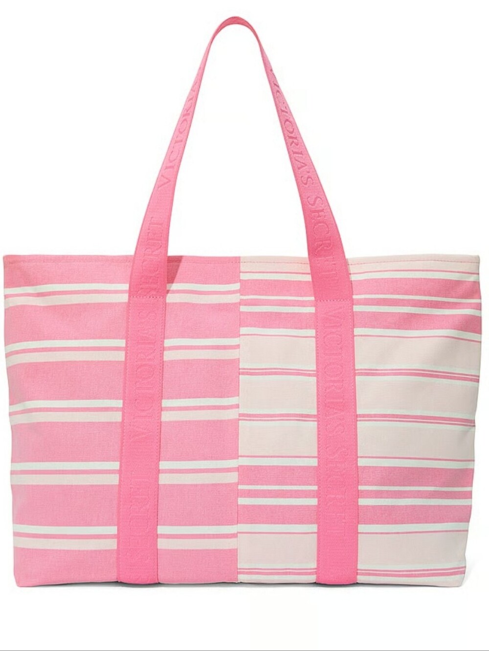 Victoria's Secret Heritage Stripe Canvas Tote Bag NEW MSRP $49.95
